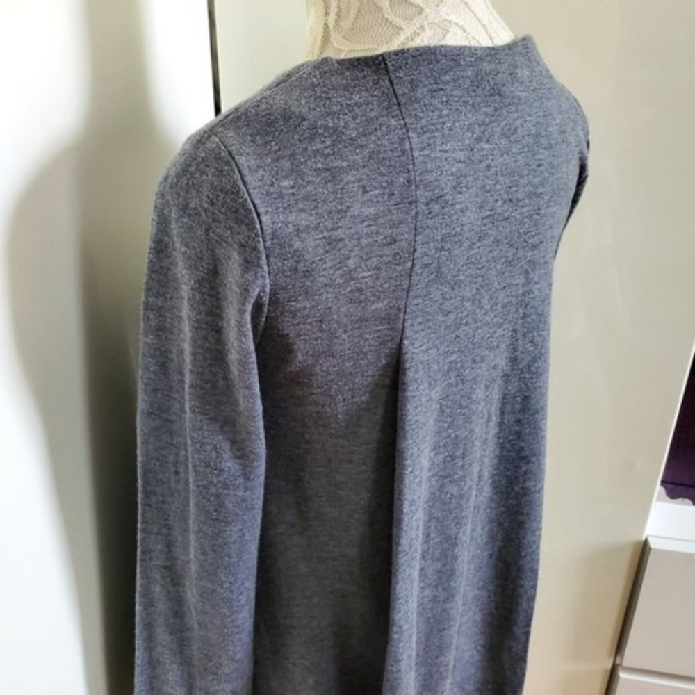 Cos Gray Shift Long Sleeve Soft Basic Minimalist … - image 4